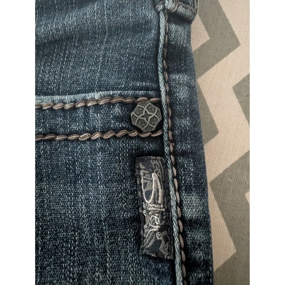 Silver Jeans Co Suki Surplus Dark Wash Bootcut Jeans W28 L30‎ Contrast Stitch